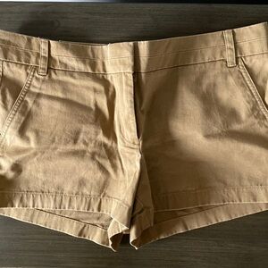NWT J Crew Chino Khaki Shorts Size 12